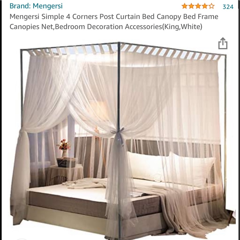 New in package king size bed canopy